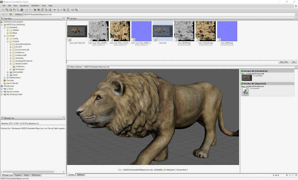 Control de versiones para la animación
